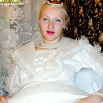 Fourth pic of Absolutely vicious bride lifts her wedding-dress and stuffs her horny slit with a toy (preview pictures)