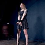 Third pic of SexPreviews - Jacey Jinx long hair blonde in dress is bound on heels toyed to orgasm