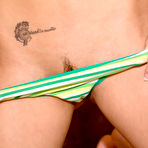 Second pic of April O'Neil gears up for St Paddy's day with green panties and toy