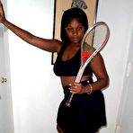 Second pic of Chocolate has one rockin little bod.  Cum see her getting freaky with a tennis raquet