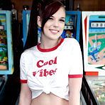First pic of Scarlett Mae gets rammed from behind at the arcade