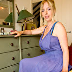 First pic of [All Over 30] Mature Lucy Gresty with Big Naturals Wearing Blue Lingerie - IWantMature.com