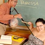 Fourth pic of Chubby Loving - Dirty Fat Vanessa Lee Banged In Classroom