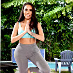 First pic of [Brazzers Network] Curvaceous Brunette Showing Her Big Ass In Yoga Pants - IWantMature.com