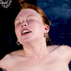 First pic of Small nippled slave girl Madison Young keeps her eyes clothed during water bondage session