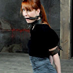 First pic of SexPreviews - Calico Slave high heels redhead is bound for spanking and toying by lezdom Sister Dee