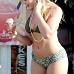 Fourth pic of Iskra Lawrence sexy in bikinies on a beach