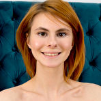 Fourth pic of Daphne Shaved Slender Redhead