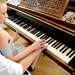 First pic of Skinny blonde is seduced by her piano teacher and gets more than a lesson from him