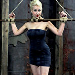 First pic of SexPreviews - Niki Nymph busty blonde with red ballgag is rope bound and toyed