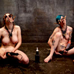 Second pic of Two naked sweet slave girls Iona Grace and Krysta Kaos get tortured and humiliated