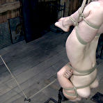 Third pic of SexPreviews - Claire Adams lezdom dungeon spanks her busty rope bound Sister Dee