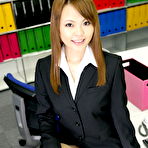 First pic of Sexy Japanese lady showing off in her office