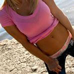 Second pic of Madden in a Pink Top and Jeans