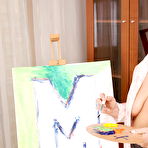 First pic of Naughty mature lady playing with paint