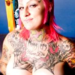 Fourth pic of PinkFineArt | Tattooed Punk Rocker from Barely Evil