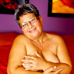 Fourth pic of Nauchty chubby mature lady playing with herself