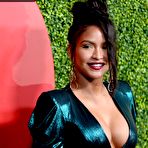 Third pic of Cassie Ventura showed off her cleavage at the 2018 GQ Men Of The Year Party in Beverly Hills - AZNude