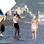 First pic of Lady Gaga wearing a bikini and thong lingerie on the beach in Malibu, California - AZNude