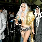 Fourth pic of Lady Gaga in stockings and bra in airport paparazzi shots