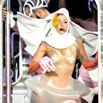 Second pic of Lady Gaga sexy performs in transparent plastic dress at the O2 Arena in Antwerpen