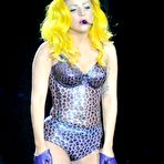 Fourth pic of Lady Gaga sexy performs in transparent plastic dress at the O2 Arena in Antwerpen
