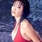 Third pic of Yoko matsugane in red bikini posing.. at Teen Sex Pic