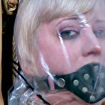 Third pic of SexPreviews - Cherry Torn busty petite blonde is masked and rope bound her pussy toyed in dungeon