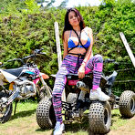 First pic of Mila Garcia rides her all-terrain vehicle first and then his cock