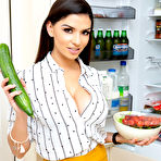First pic of Krystal Webb Teasing with a Cucumber