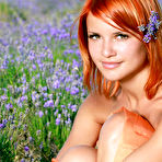 First pic of Redhead Violla A bares her sexy, tanned body and smooth pussy in the meadows.