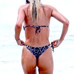 Second pic of Candice Swanepoel Thong Bikini Beach Candids