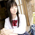 Fourth pic of Young japanese girl Mirai Himeno posing outdoor