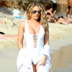 First pic of Danielle Armstrong in white swimsuit filming The Only Way is Essex