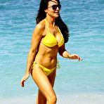 Fourth pic of Lizzie Cundy in yellow bikini in Barbados
