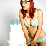 Third pic of Meg Turney in black and blue lingeries