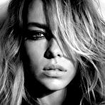 First pic of Hannah Ferguson topless and naked b-&-w scans