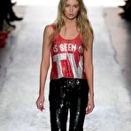 Third pic of Stella Maxwell Jeremy Scott fashion show runway shots