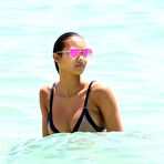 Fourth pic of Lais Ribeiro in bikini on a beach in Miami