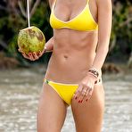 Second pic of Alessandra Ambrosio in yellow bikini in Santa Catarina