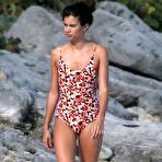 Fourth pic of Sara Sampaio in swimsuit at the beach in Cancun