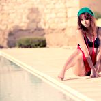 Third pic of Ariel Rebel Beanie By The Pool at ErosBerry.com - the best Erotica online