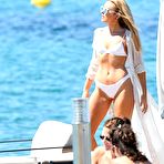 Second pic of Tallia Storm in white skimpy bikini in Cannes