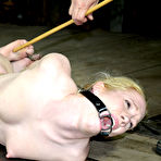 Third pic of SexPreviews - Nicki Blue masked blonde is bound and toyed in kinky dungeon