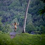 First pic of Clover playing nude on a swing in Ubud Bali