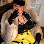 Second pic of Fully Clothed Czech Fur Slut Lady Vera Cerna Is Smoking And Posing
