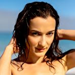 Second pic of Sofi Ka posing on the beach without her blue bikini