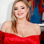 Third pic of Vivian Blush Red Dress Cleavage - Curvy Erotic