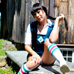 Fourth pic of SexPreviews - Nyssa Nevers busty asian schoolgirl is bound in rope for bdsm toying by maledom
