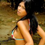 Fourth pic of Cute Teen Latina In Her Bikini Posing